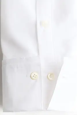 Chemise sablier en popeline - Blanc — photo 5