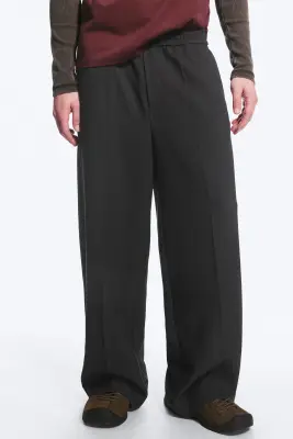 Pantalon de costume plissé baggy ample - Noir — photo 2