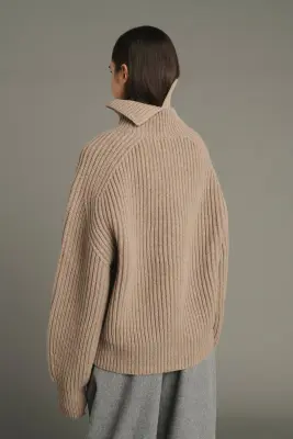 COL GAD BEIGE CHINÉ — photo 3