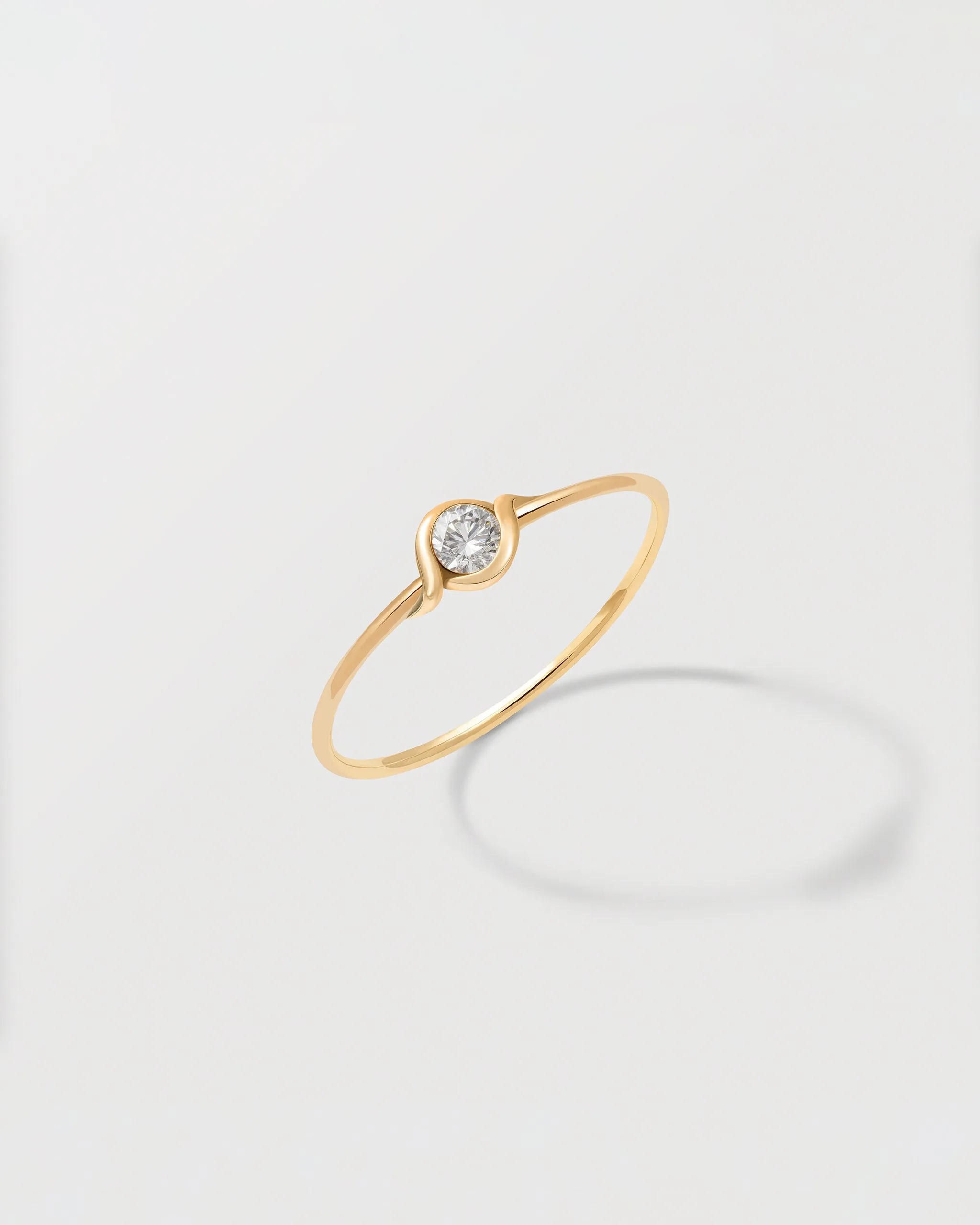 BAGUE ARIANE - Or blanc 18 carats