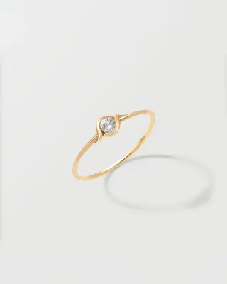 BAGUE ARIANE - Or blanc 18 carats — photo 1