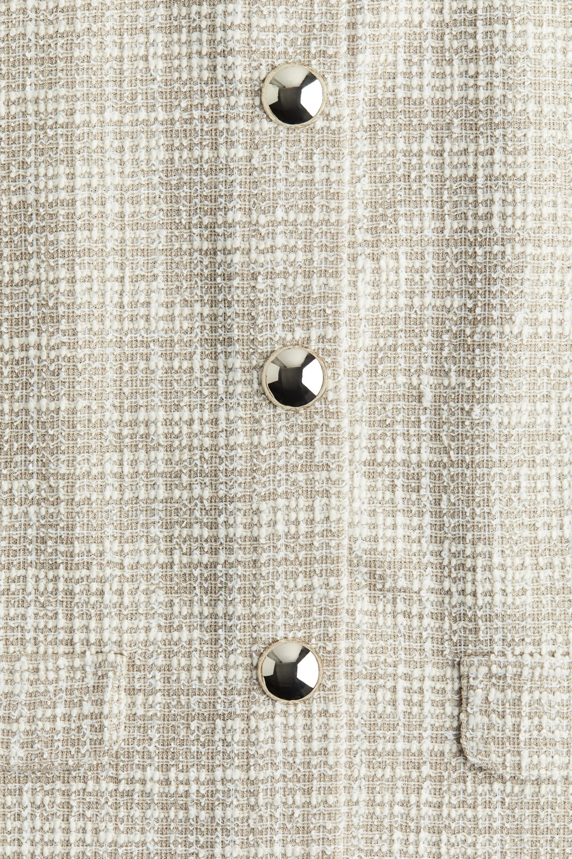 Gilet à épaulettes - Beige clair chiné