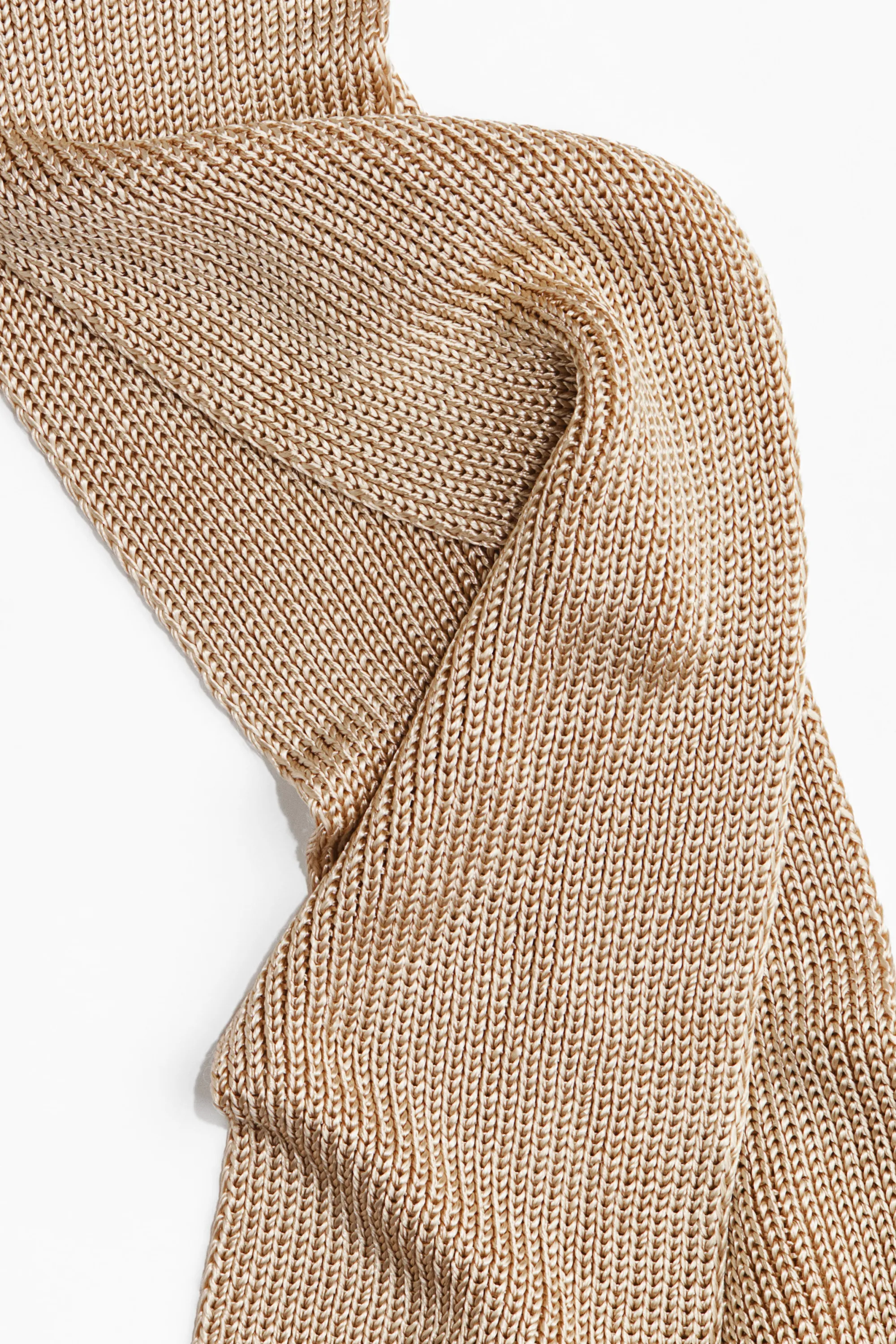 Écharpe scintillante en viscose - Beige clair