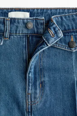 Jupe trapèze en denim - Bleu denim — photo 3