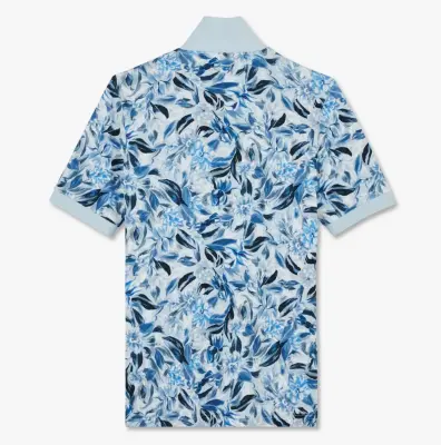 EDEN PARK POLO FLEURS Bleu — photo 4