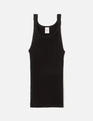 RE/DONE Top Ribbed Tank Black — photo 3