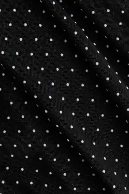 Top en mesh plumetis - Noir/pois — photo 4