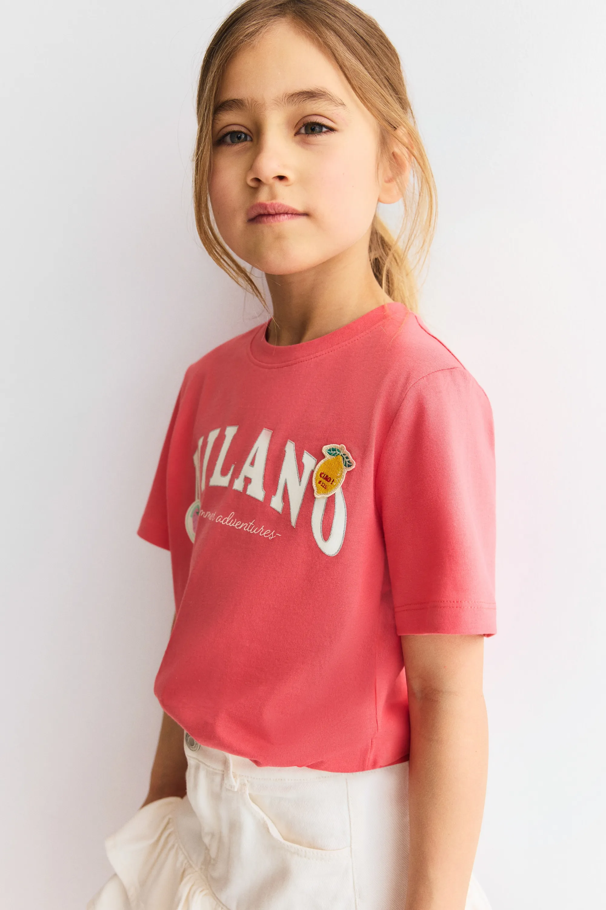 T-shirt avec motifs - Rouge clair/Milano