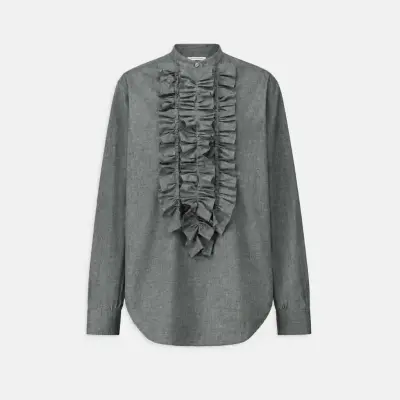 Blouse Carita grey - LAURENCE BRAS — photo 1
