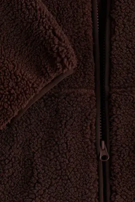 Veste de sport en tissu Teddy bear ThermoMove™ - Brun expresso — photo 5