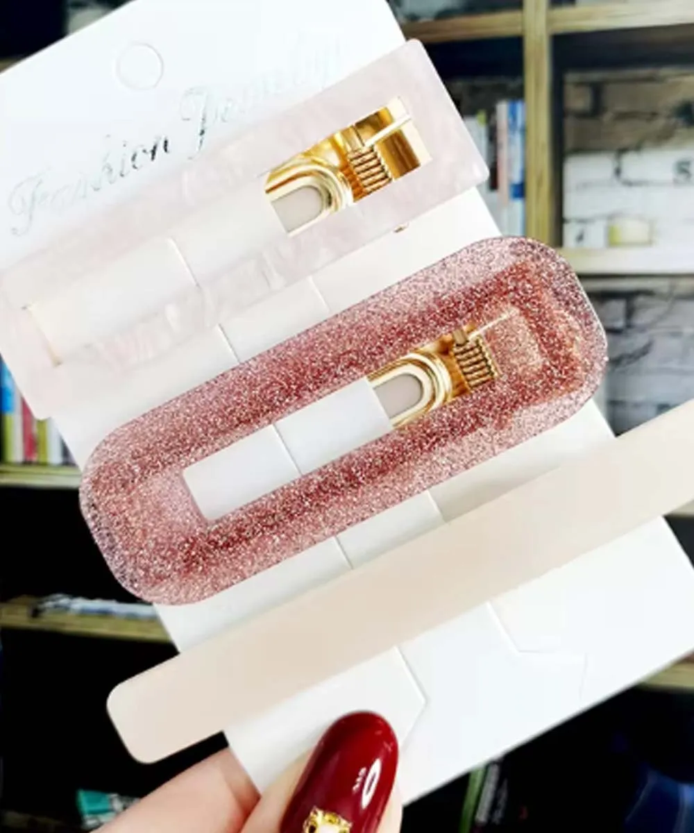 TRS – Barrettes à Cheveux 3 pcs Rose
