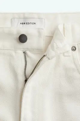 Denim Bermuda shorts - Blanc — photo 2