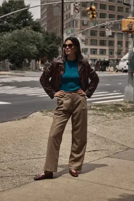 Pantalon John marron chiné — photo 5