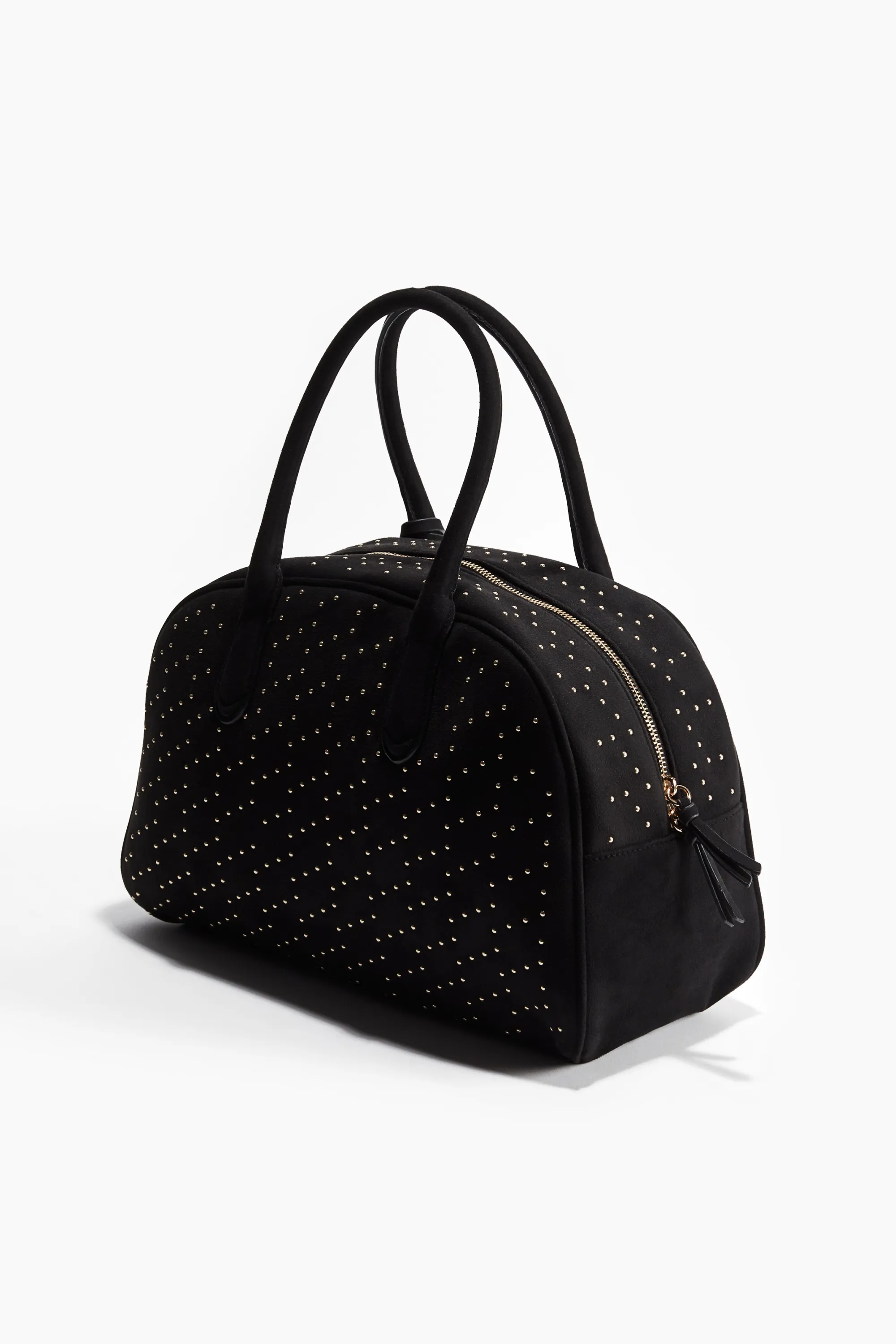 Sac bowling clouté - Noir