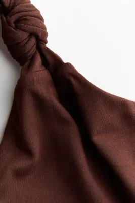 Body string asymétrique - Marron foncé — photo 4