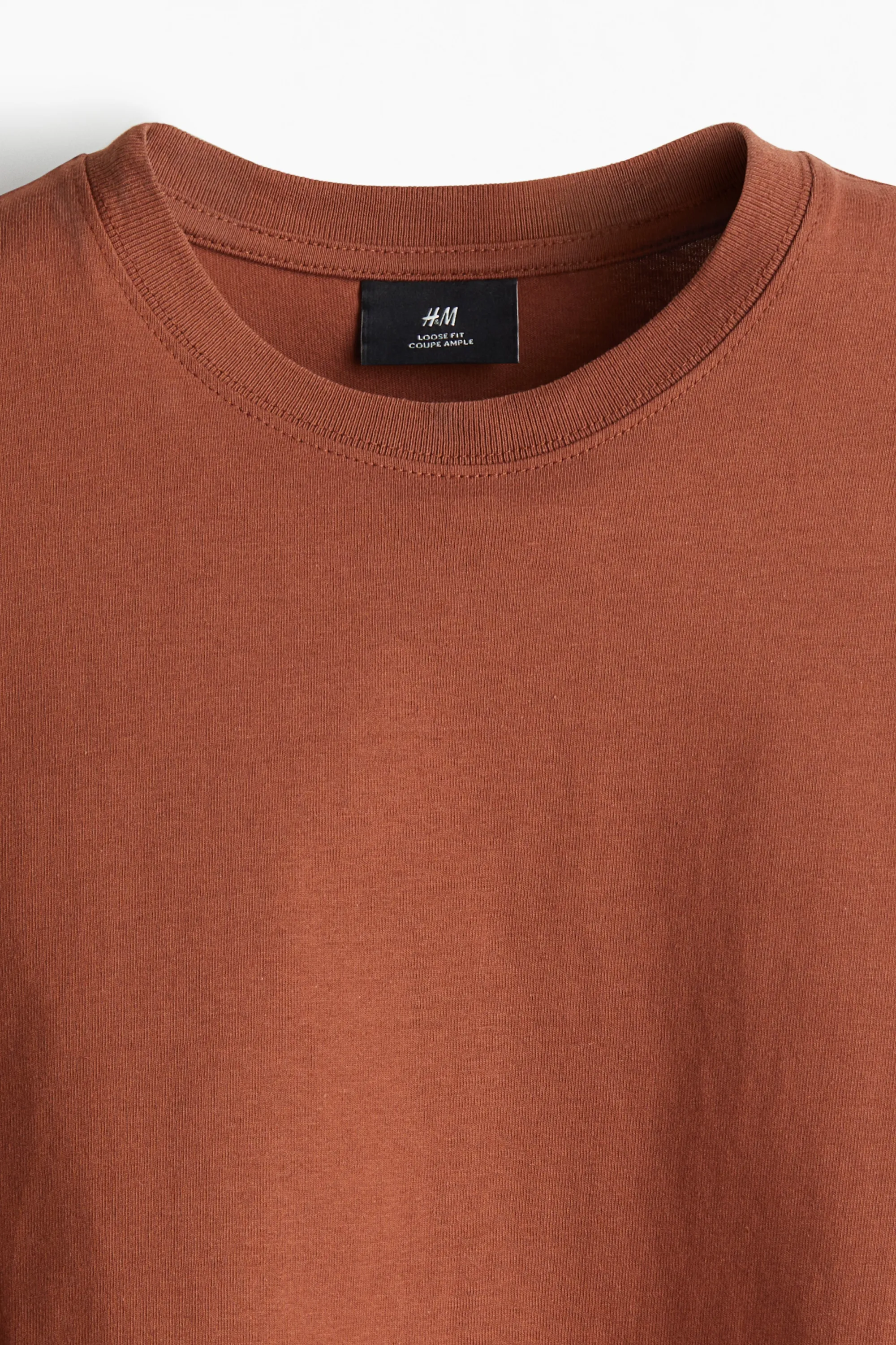 T-shirt Loose Fit - Orange foncé