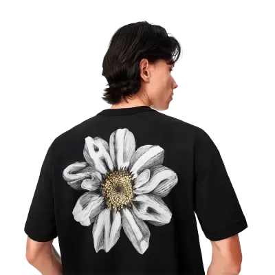 ALLSAINTS Petals Oversized Short Sleeve Graphic T-Shirt Washed Black — photo 2