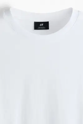 T-shirt Regular Fit en jersey - Blanc — photo 4