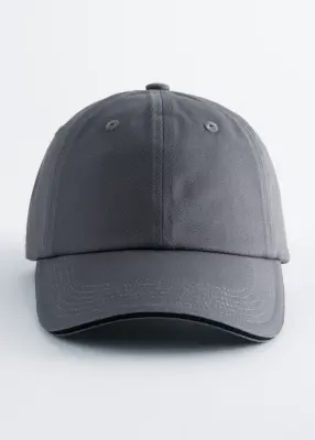 Casquette en sergé de coton - Gris foncé — photo 1