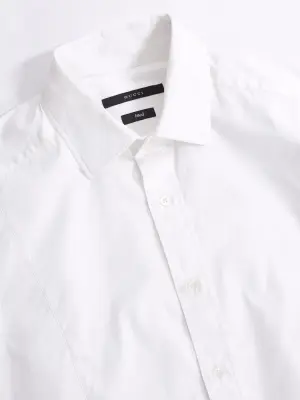 Chemise manches longues en coton blanc Prix boutique 550€ Taille M — photo 2