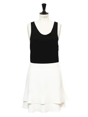 Jupe à volants en crêpe blanc Prix boutique 560€ Taille 38 — photo 2
