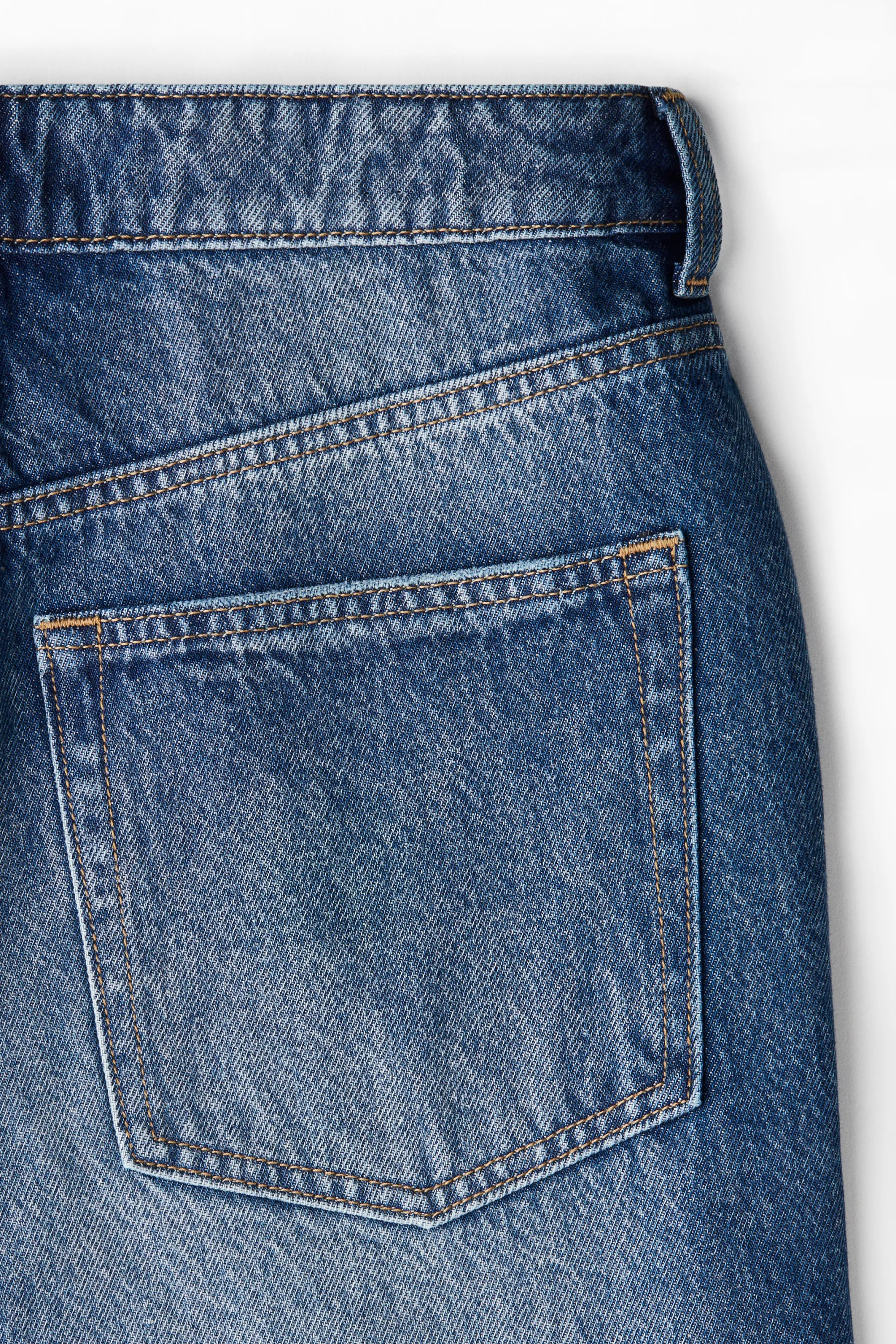 Wide Regular Jeans - Bleu denim
