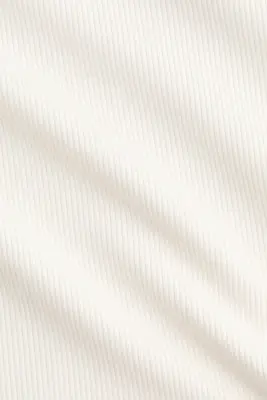 T-shirt côtelé Cooling Slim Fit - Crème — photo 4