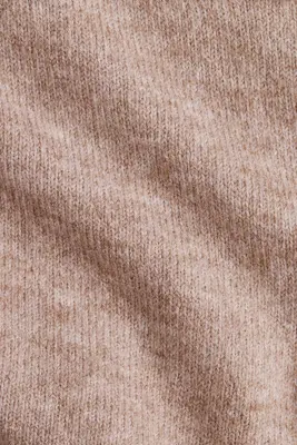 Pantalon à taille élastique - Beige foncé chiné — photo 4