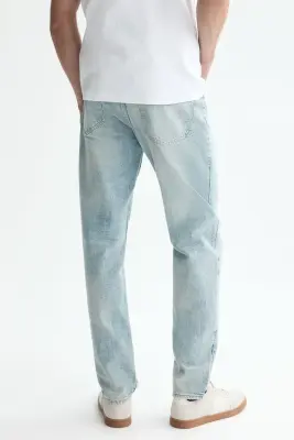 Tapered Jeans - Bleu denim clair — photo 3