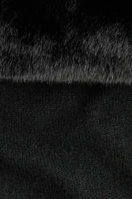 Robe épaules nues en maille - Noir — photo 5
