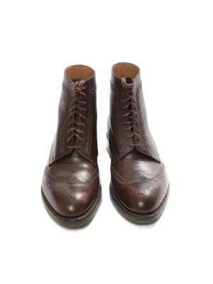 Bottines Derby boots à lacets chataigne praliné  en cuir marron   Prix boutique 850 € Taille 41 — photo 4