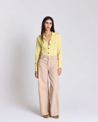 Cardigan Melissa jaune — photo 3