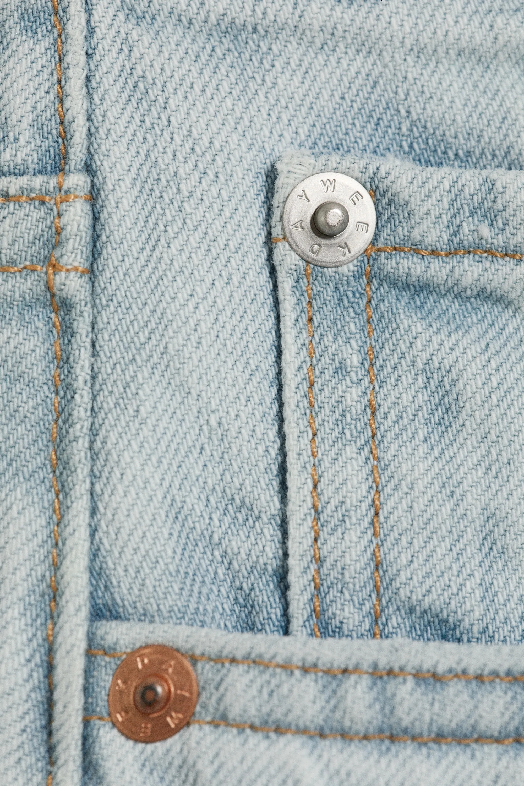 Jean droit décontracté taille mi-haute Space - Ghost Blue - Bleu clair
