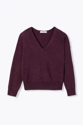 Pull fin et pailleté Femme