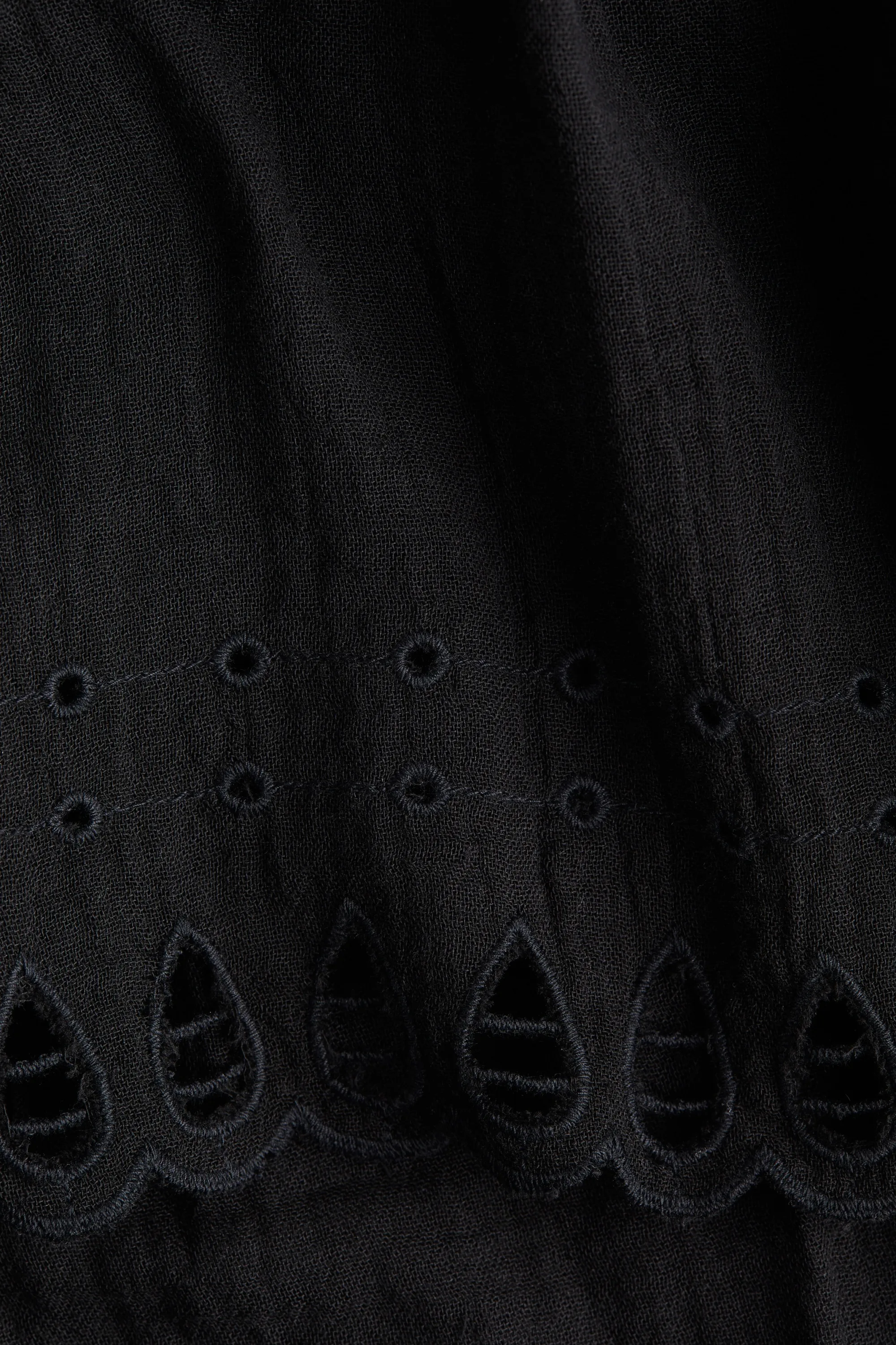 Robe tunique en coton - Noir