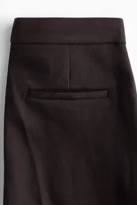 Pantalon chic avec jambes bootcut - Marron foncé — photo 3