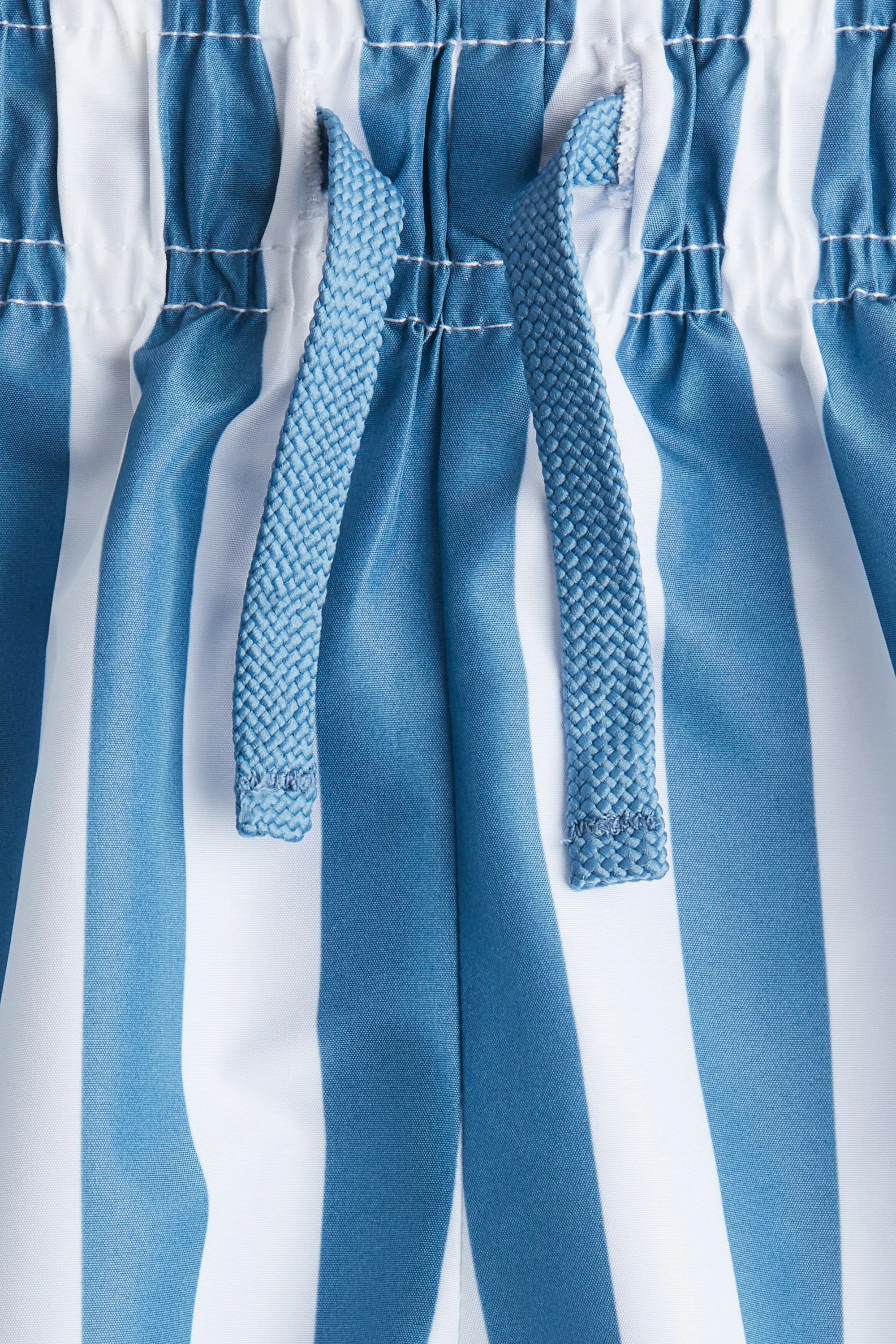 Short de bain imprimé - Bleu/rayures blanches