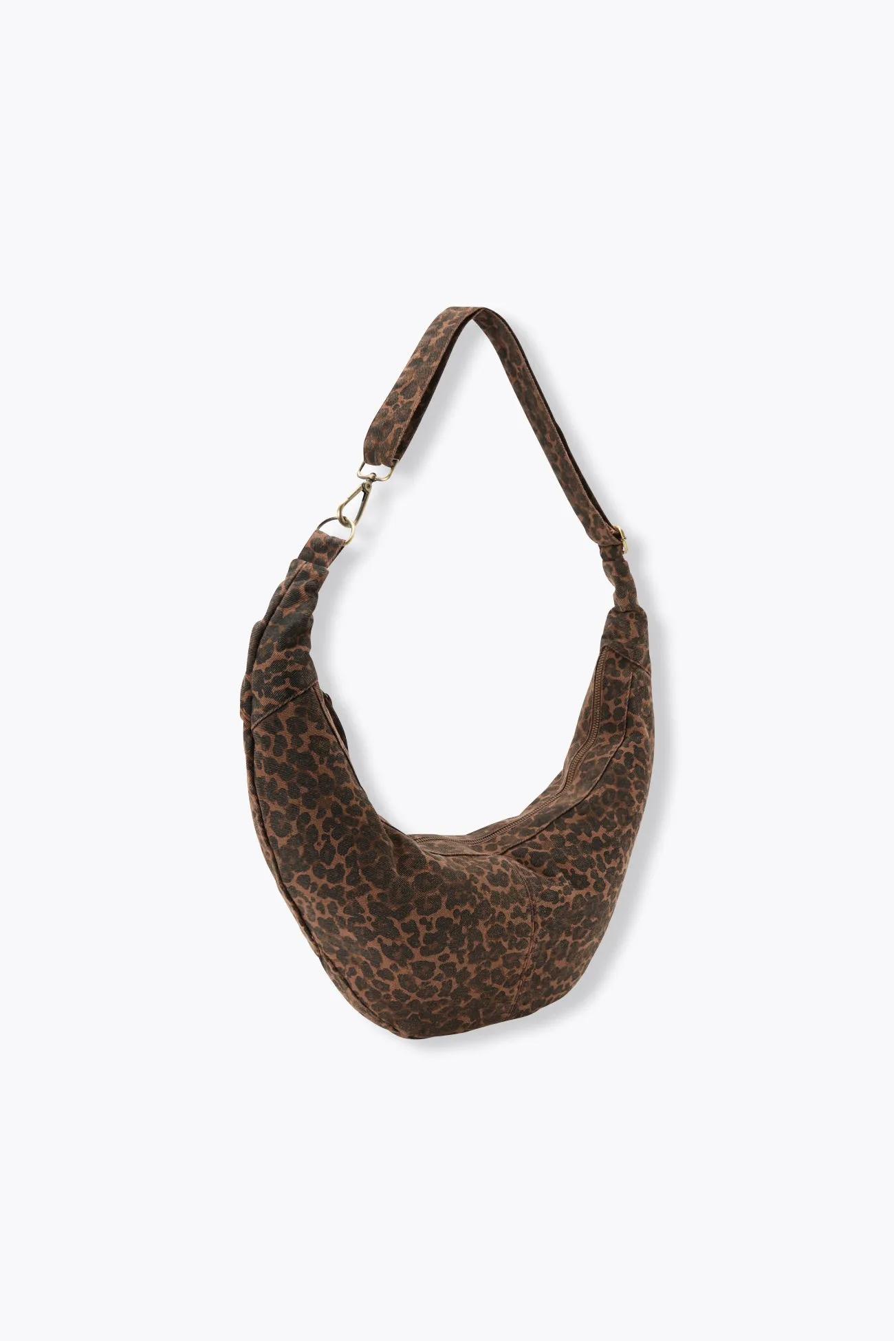 Sac demi-lune léopard Femme