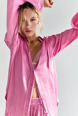Chemise oversize - Rose — photo 1