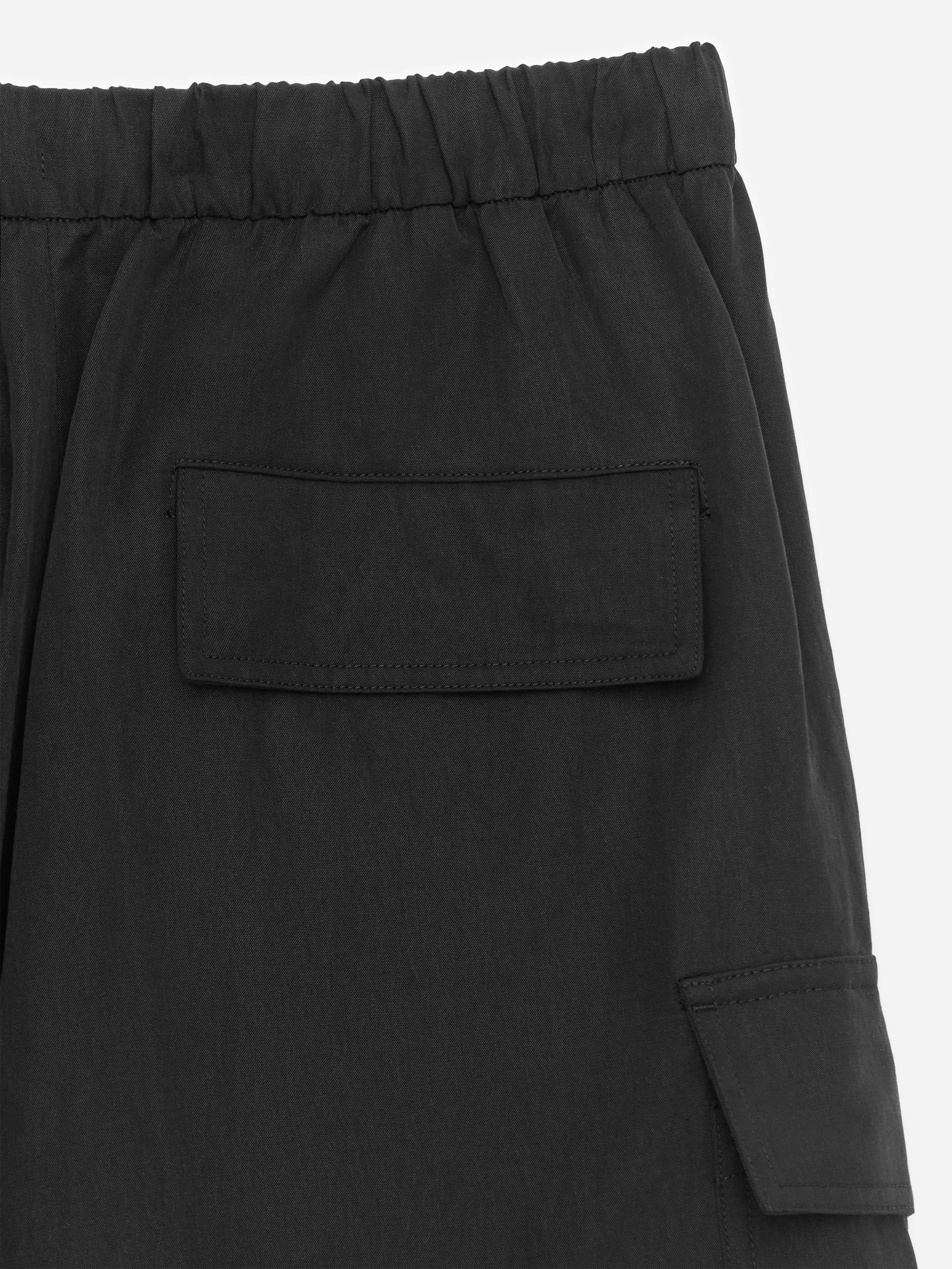 Pantalon cargo fluide - Noir
