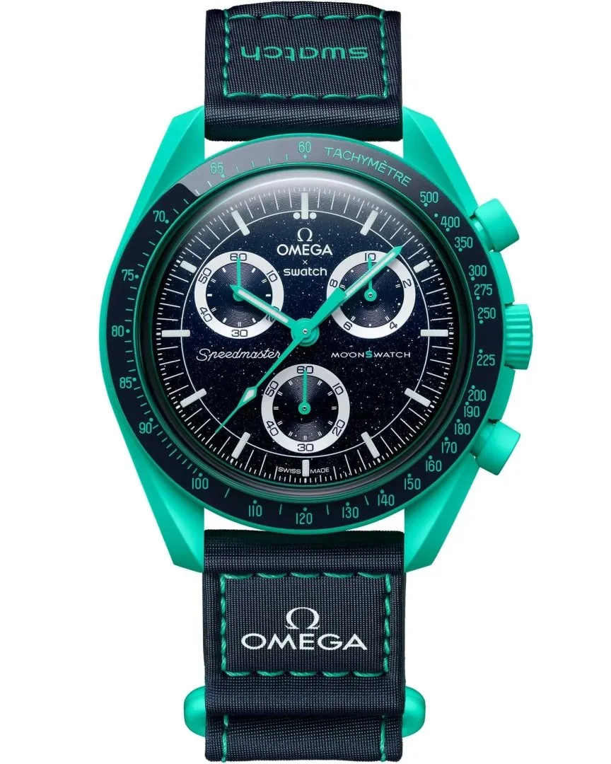 Montre moonswatch mission on earth polar lights so33l103 42mm