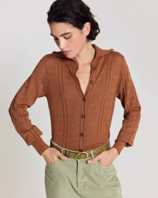 Cardigan Melissa cannelle — photo 4