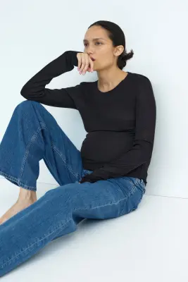 MAMA Jean large - Bleu denim — photo 2