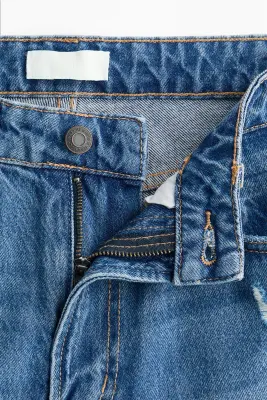 Wide High Waist Jeans - Bleu denim — photo 5