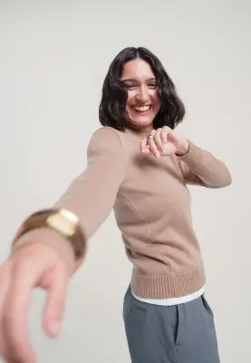 Le pull classique - Camel clair — photo 5