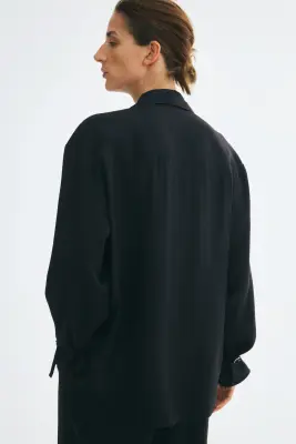 Chemise oversize - Noir — photo 3