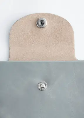 Petit porte-cartes - Bleu poudré — photo 2