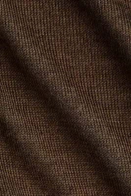 Top asymétrique en maille fine - Marron — photo 4