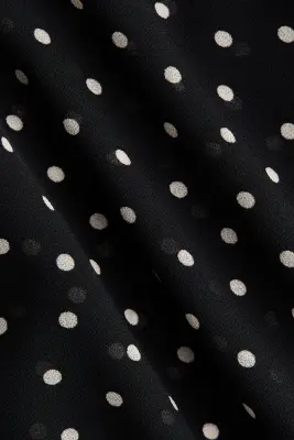 Blouse avec col cravate - Noir — photo 4