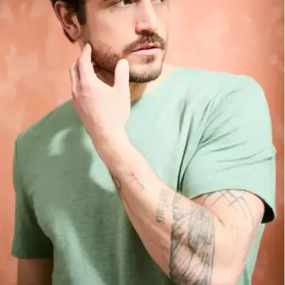 T-shirt Alin sauge — photo 3
